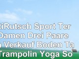 AntiRutsch Sport Terry Damen Drei Paare Zum Verkauf Boden Tanz Trampolin Yoga SockenBlack