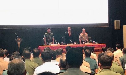 Jokowi Buka Rapim TNI-Polri