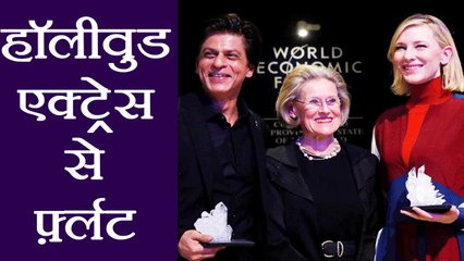 Shahrukh Khan Flirts With Hollywood Actress Cate Blanchett, Asks for A Selfie | FilmiBeat