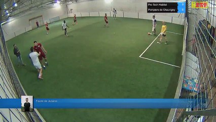 Faute de Juliano - Pro Tech Habitat Vs Pompiers de Chauvigny  - 22/01/18 20:00 - LIGUE 2