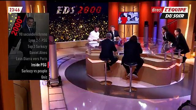 Invité de la 2.000e de l'Equipe du soir sur l'Equipe 21, Nicolas Sarkozy a fait preuve de beaucoup d'humour hier soir