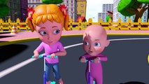 Ten Little Buses _ 3D Wheels On The Bus - Nursery BABY SONG for Children _ Kids