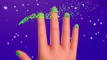 3D Learn Colors with Surprise Nail Arts HAND FINGER FAMILY Colours for Kids Chil