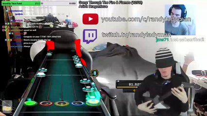 Tải video: Les yeux bandés il joue à Guitar Hero à la perfection sur le morceau le plus dur ! DragonForce