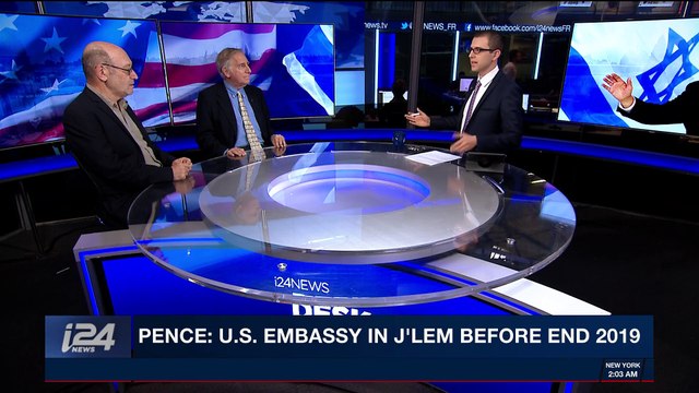 i24NEWS DESK | VP Pence's first full day in Israel | Tuesday, January 23rd 2018