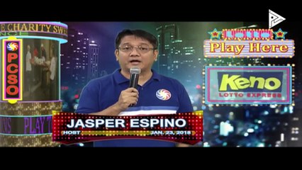 PCSO 4 PM Lotto Draw, January 23, 2018