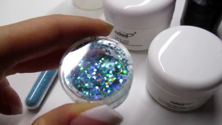 ♡ How to: Turquoise Glitter Gelnails