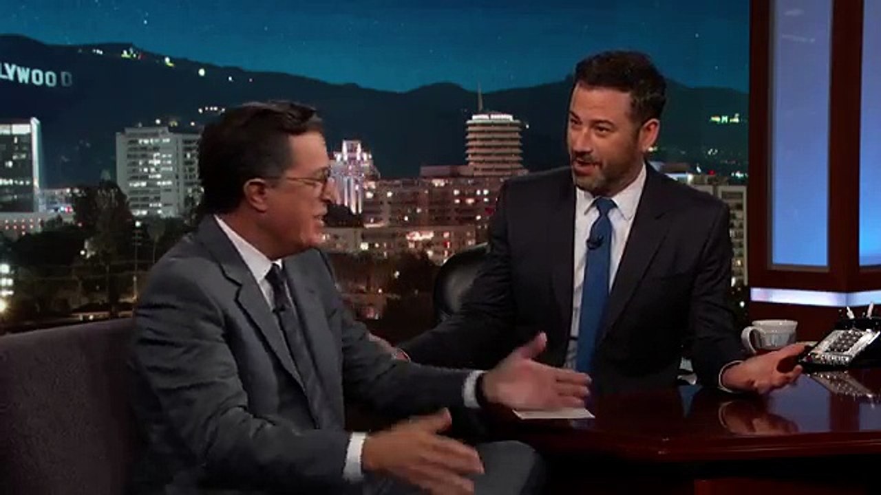 Stephen Colbert Liked Jimmy Kimmels Sean Spicer Interview