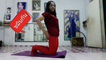 Hot Yoga & Sexy Stretching - woman in red 3