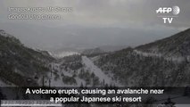 Volcano eruption, avalanche at Japan ski resort kills one