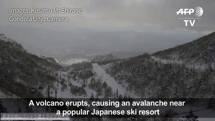 Volcano eruption, avalanche at Japan ski resort kills one