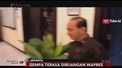 Suasana Gempa di Kantor Wapres Jusuf Kalla