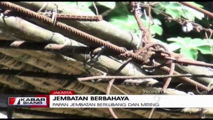 Begini Jembatan Berbahaya di Srengseng Sawah Jagakarsa, Jakarta Selatan