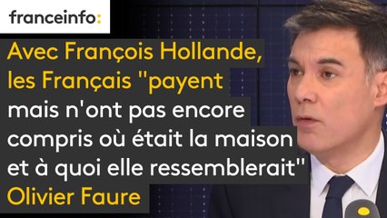 Avec François Hollande, les Français "payent mais n'ont pas encore compris où était la maison et à quoi elle ressemblerait" dit Olivier Faure