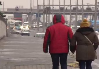 İstanbul'da Karla Karışık Yağış