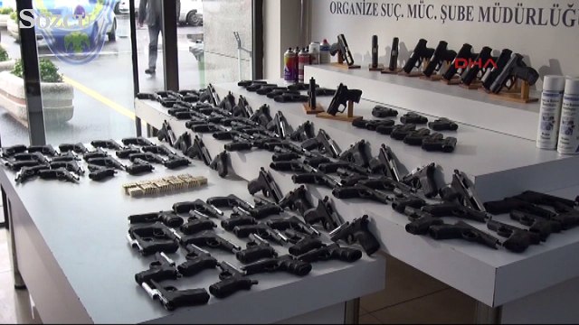 Kaçak silah atölyesine polis baskını