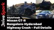 Nissan GT- R Bangalore - Hyderabad Highway Crash - Full Details