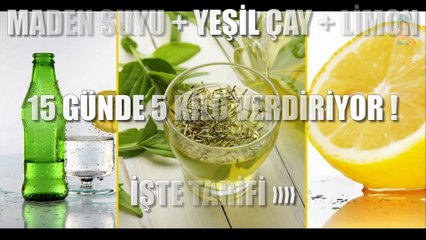 YEŞİLÇAY-MADEN SUYU-LİMON BAKIN NEYE İYİ GELİYOR!