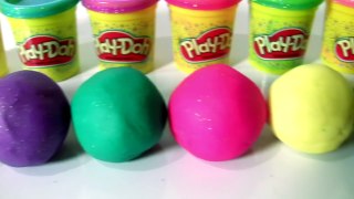 Play Doh Sparkle Surprise Balls with Paw Patrol Skye and Shimmer and Shine by Fu