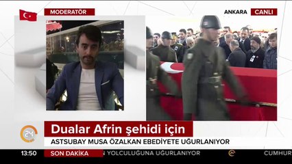 Afrin şehidi son yolculuğuna uğurlanıyor