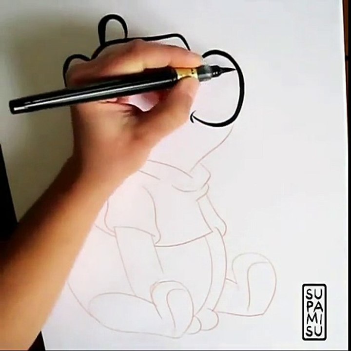 Satisfying Winnie the Pooh drawing
