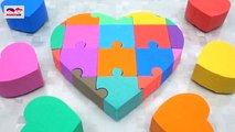 Learn Colors Mad Mattr Rainbow Puzzle Cake |  kinetic  sand
