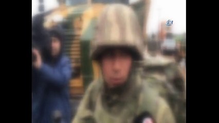 Afrin için yola çıkan kahraman Mehmetçiklerden anlamlı mesaj "Düğüne gidiyoruz"