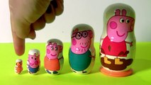 New Peppa Pig Nesting Toys Surprise Stacking Cups Matryoshka Wooden Dolls Матрёш