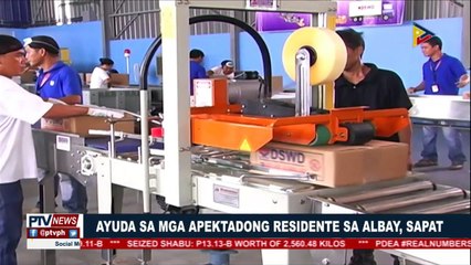 Ayuda sa mga apektadong residente sa Albay, patuloy