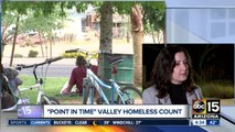 Volunteers counting homeless population in Tempe