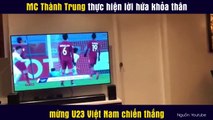 MC Thành Trung thực hiện lời hứa khỏa thân mừng U23 Việt Nam chiến thắng