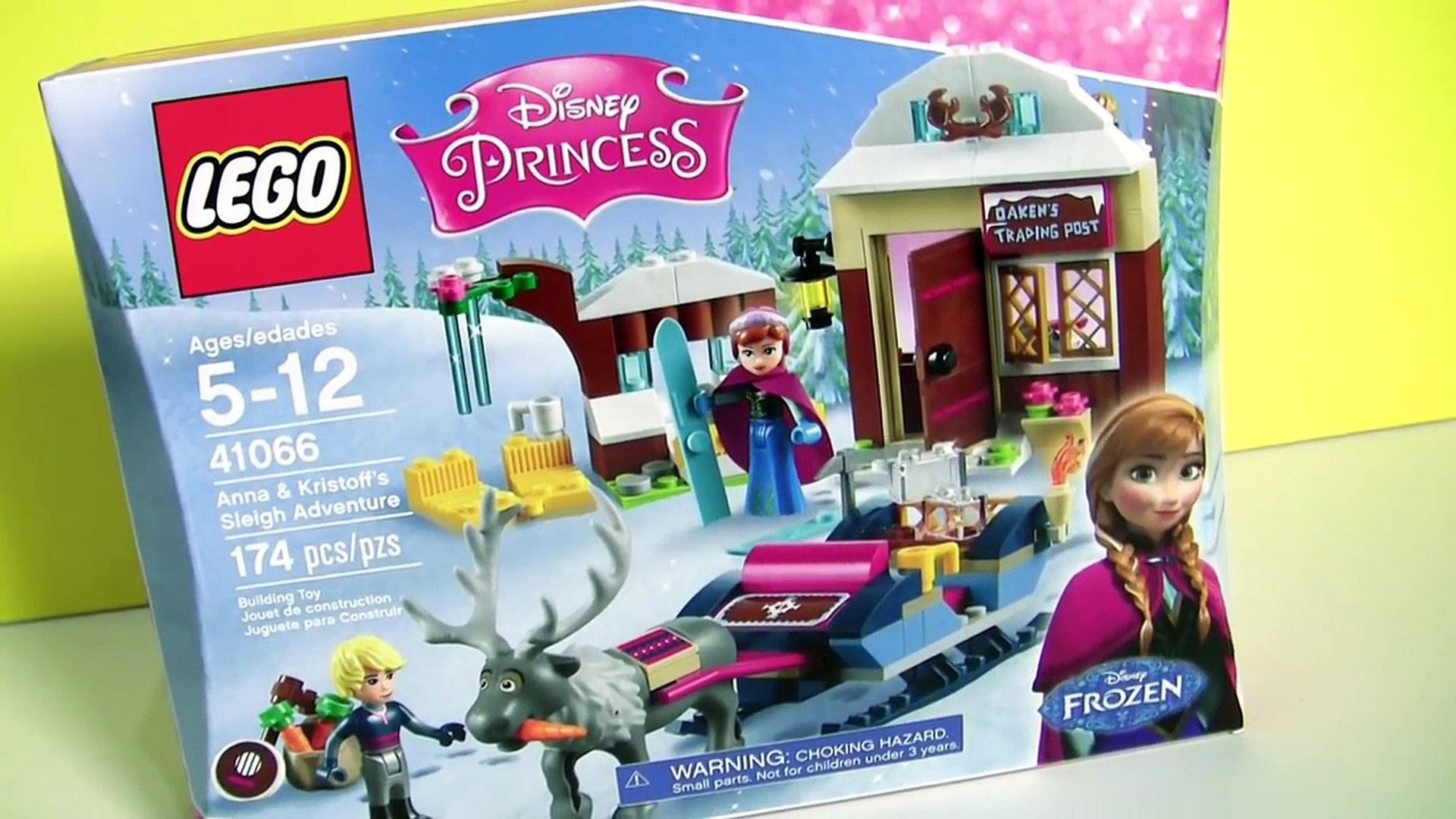 LEGO FROZEN Anna & Kristoff's Sleigh Adventure 41066 Disney Princess Lego  With O - video Dailymotion