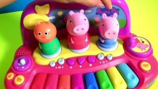 Peppa Pig Keyboard Piano Toy with Pig George and Candy Cat Songs for Babies _ Ju
