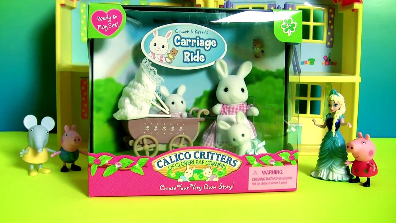 Pig George Gets a Kiss from Princess Elsa _ Peppa Pig Babysitting Babies by Funt