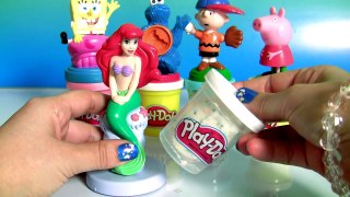Play-Doh Stampers The Little Mermaid Ariel, Cookie Monster, Peppa Pig Play-Doh C