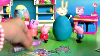 Surprise Peppa Pig Clay Buddies Baby Toys Play-Doh Rebecca Rabbit, Mummy Pig, Da