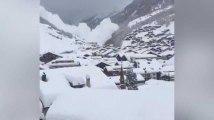 Les images des avalanches qui encerclent Zermatt en Suisse