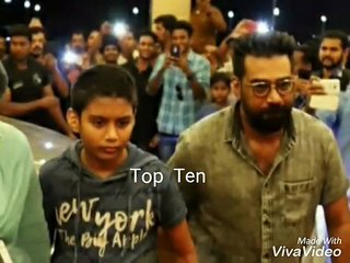 Samyuktha Varma, Biju Menon & Son at Bhavana's Wedding Reception