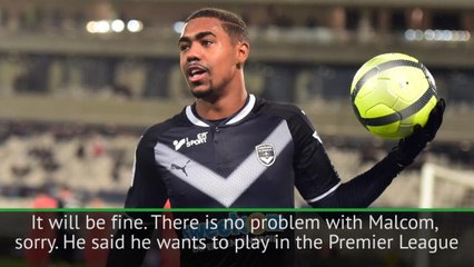 Arsenal and Spurs target Malcom is staying... for now - Bordeaux President