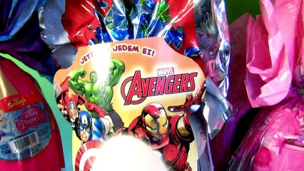 Huge Kinder Egg MAXI Marvel Avengers SURPRISE TOYS Disney Princess Cinderella Ca