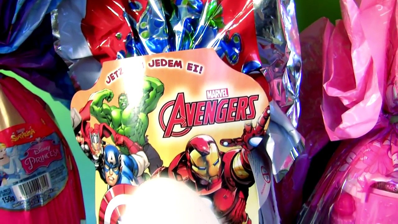 Huge Kinder Egg MAXI Marvel Avengers SURPRISE TOYS Disney Princess Cinderella Ca