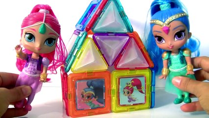 Shimmer and Shine MAGFORMERS 3D Magnetic Shapes Tiles Set by Funtoys