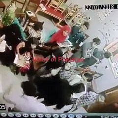 Students attacked teacher in class room