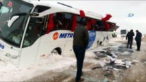 Kayseri-Malatya karayolunda 3. otobüs kazası: 3 yaralı