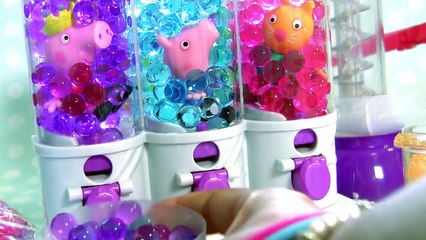 Pig George & Peppa Pig Swimming in Pool Orbeez Learn Colors with Orbeez Magicall