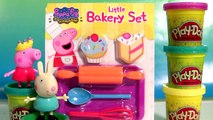 Play-Doh Peppa Pig Bakery Set with Rebecca Rabbit Make PlayDough Cake Cupcake by