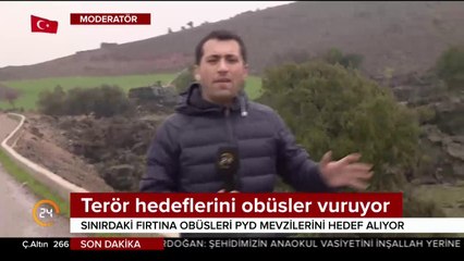 Terör hedeflerini obüsler vuruyor