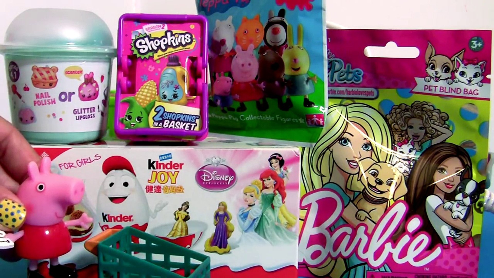 Disney Princess Kinder Egg Surprise Barbie blind bag, Peppa Pig blind bag,  Num N - video Dailymotion
