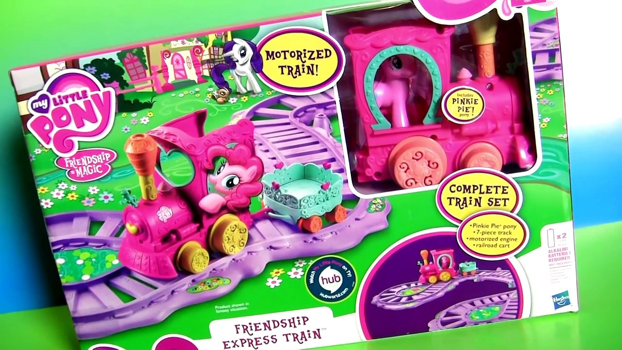 My Little Pony Express Train Motorized Playset Pinkie Pie Riding with Peppa Pig