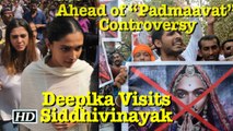 Deepika Visits Siddhivinayak Temple Ahead of “Padmaavat” Controversy